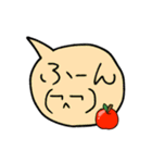 りんご付き吹き出し（個別スタンプ：12）