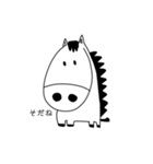 馬の主食は干し草です（個別スタンプ：7）