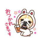 ふくちゃんとブルドッグのジャイ子♡3（個別スタンプ：16）