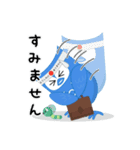 iTalkuTalkビデオでAI英中学習：すみません（個別スタンプ：1）