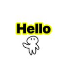へんなのが英語しゃべる（個別スタンプ：1）