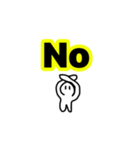 へんなのが英語しゃべる（個別スタンプ：9）