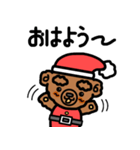 クマサンタのクリスマス用スタンプ（個別スタンプ：2）