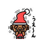 クマサンタのクリスマス用スタンプ（個別スタンプ：16）