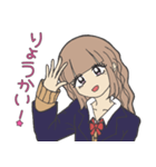 ギャル全盛期！可愛い女子高生スタンプ4（個別スタンプ：2）