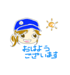 チームカラー青（個別スタンプ：1）