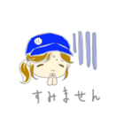 チームカラー青（個別スタンプ：4）