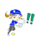 チームカラー青（個別スタンプ：6）