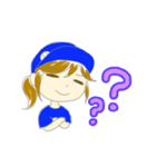 チームカラー青（個別スタンプ：7）