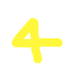 1〜24までの数字スタンプ（個別スタンプ：4）