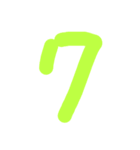 1〜24までの数字スタンプ（個別スタンプ：7）
