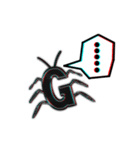 3D "G" 赤青眼鏡で飛び出すG（個別スタンプ：25）