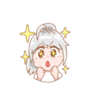 無口で元気な女の子（個別スタンプ：4）
