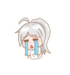 無口で元気な女の子（個別スタンプ：5）