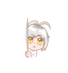 無口で元気な女の子（個別スタンプ：7）