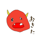 パンダくんと鬼（個別スタンプ：3）