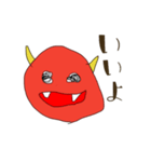 パンダくんと鬼（個別スタンプ：4）