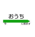今ここに居るよ！駅名標スタンプ（個別スタンプ：1）