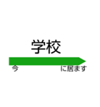 今ここに居るよ！駅名標スタンプ（個別スタンプ：4）