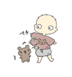 シュールなベイビーの日常（個別スタンプ：1）