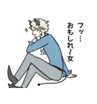 ここが…memento mori（個別スタンプ：40）