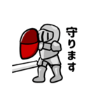 動く戦士の日常（個別スタンプ：4）