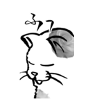 筆書きシリーズ 1 猫（大）（個別スタンプ：17）