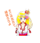 頑張る巫女お姉さんと愉快な仲間たち 5（個別スタンプ：18）