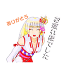 頑張る巫女お姉さんと愉快な仲間たち 5（個別スタンプ：20）
