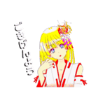頑張る巫女お姉さんと愉快な仲間たち 5（個別スタンプ：22）