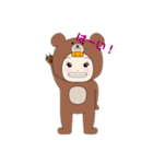 はっぴーふれんず！！（個別スタンプ：3）