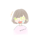 好きな人とおるときの私#日本語じゃないw（個別スタンプ：8）
