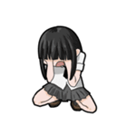 不安ガールズ（個別スタンプ：1）
