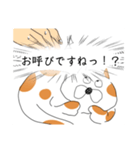 媚びを売るぶち猫（個別スタンプ：7）