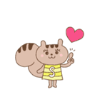 しまさと公式LINEスタンプ しまりすちゃん（個別スタンプ：1）