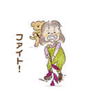 夏ちゃんとコアさんと秋（個別スタンプ：5）