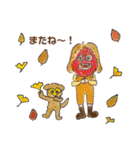 夏ちゃんとコアさんと秋（個別スタンプ：22）