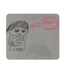 まんまるシリーズ いもうとのちみるちゃん（個別スタンプ：7）