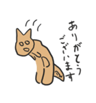 ナスカの地上絵の猫（個別スタンプ：1）