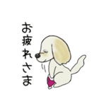 ミックス犬ダップー/クレちゃんスタンプ冬（個別スタンプ：5）