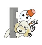 ミックス犬ダップー/クレちゃんスタンプ冬（個別スタンプ：11）