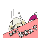 ミックス犬ダップー/クレちゃんスタンプ冬（個別スタンプ：25）