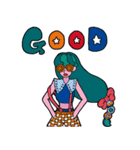 COLORFUL GIRL WITH GLASSES！！（個別スタンプ：2）