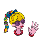 COLORFUL GIRL WITH GLASSES！！（個別スタンプ：4）