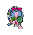 COLORFUL GIRL WITH GLASSES！！（個別スタンプ：8）