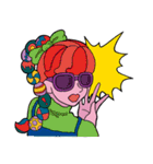 COLORFUL GIRL WITH GLASSES！！（個別スタンプ：11）