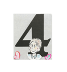 日常ナンバー（個別スタンプ：4）
