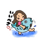 海(うみ)ちゃんスタンプ（個別スタンプ：18）