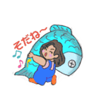 海(うみ)ちゃんスタンプ（個別スタンプ：25）