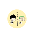 ONE PIECE ローとゾロのスタンプ（個別スタンプ：17）